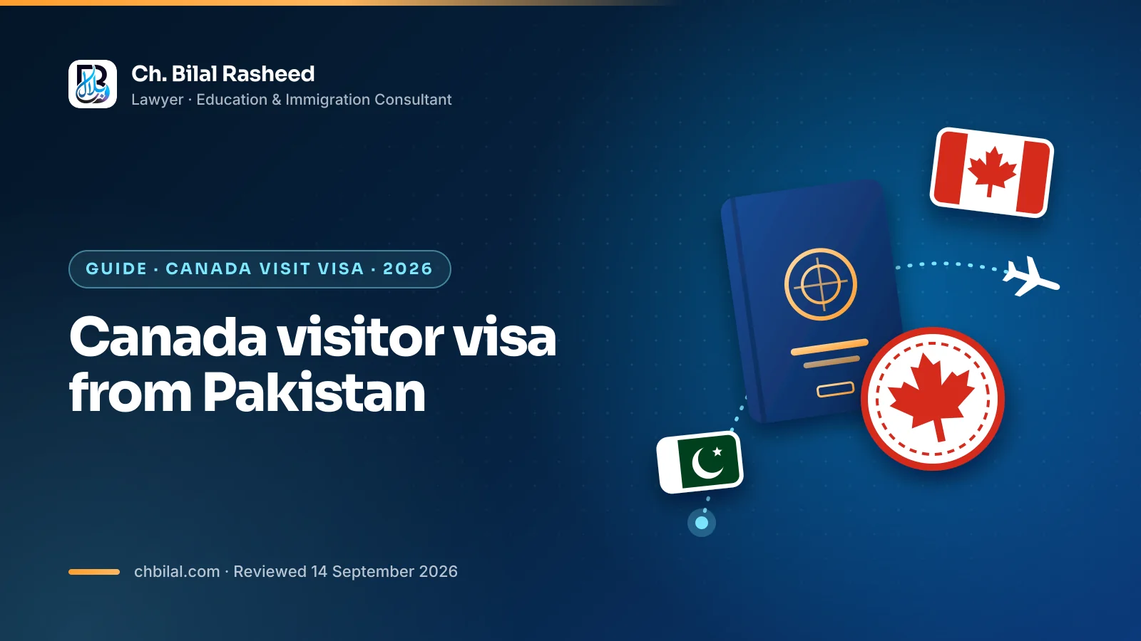 Canada visitor visa explained for Pakistani applicants in 2026