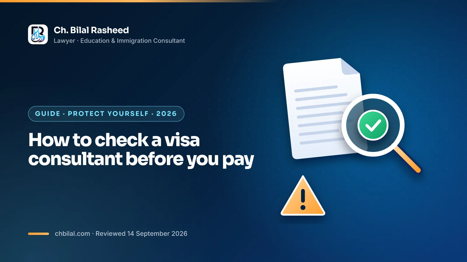 How to verify a visa consultant in Pakistan and avoid visa fraud, explained in 2026