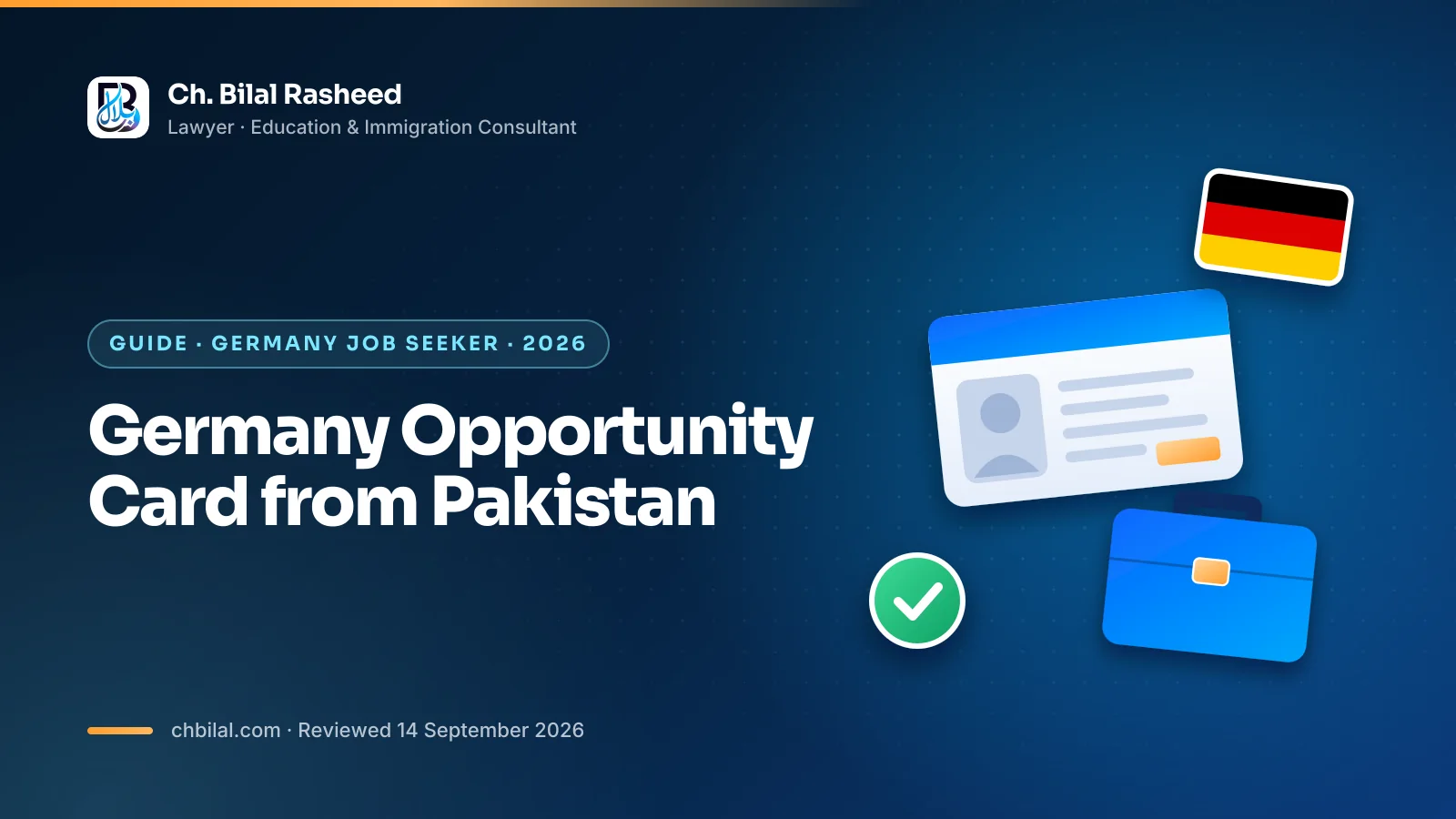 Germany Opportunity Card (Chancenkarte) explained for Pakistani professionals in 2026